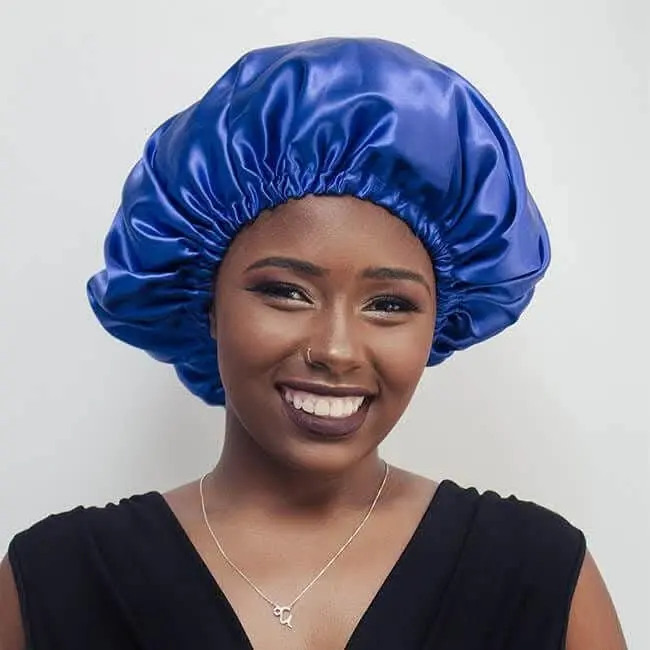 Bonnet en satin anti-frisottis