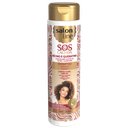 Shampooing - SOS Boucles - Huile de Ricin et Kératine - Nettoie en Douceur et Renforce les Cheveux - Salon Line 300ml
