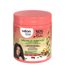 Masque Capillaire - SOS Boucles +Éclat - Hydratation Profonde et Brillance Intense - Salon Line 500g