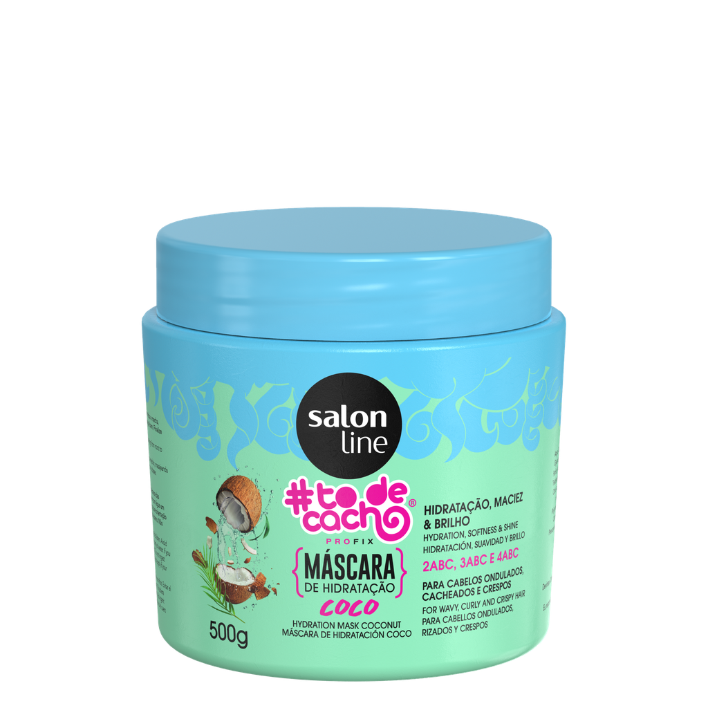 [7908458310524] Hair Mask - #TodeCacho - Coconut - Deeply Nourishes and Hydrates Curls - Salon Line 500g​