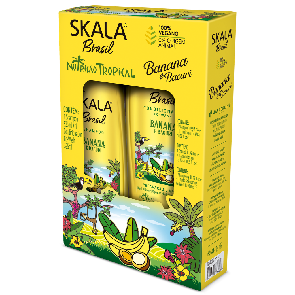 [7897042013838] Kit Champô + Condicionador "Banana Bacuri” Skala 650ml