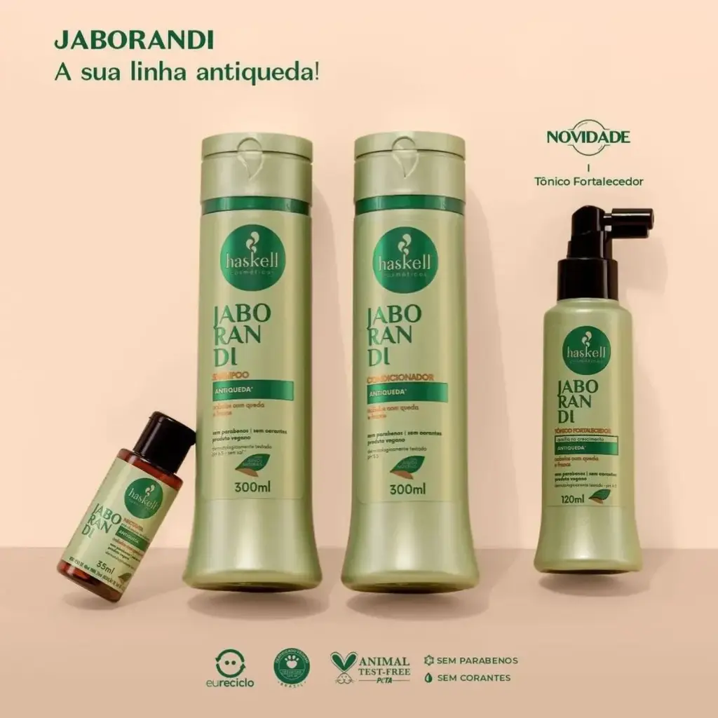 Kit anti-queda "Jaborandi" Haskell 300+300+120+35ml