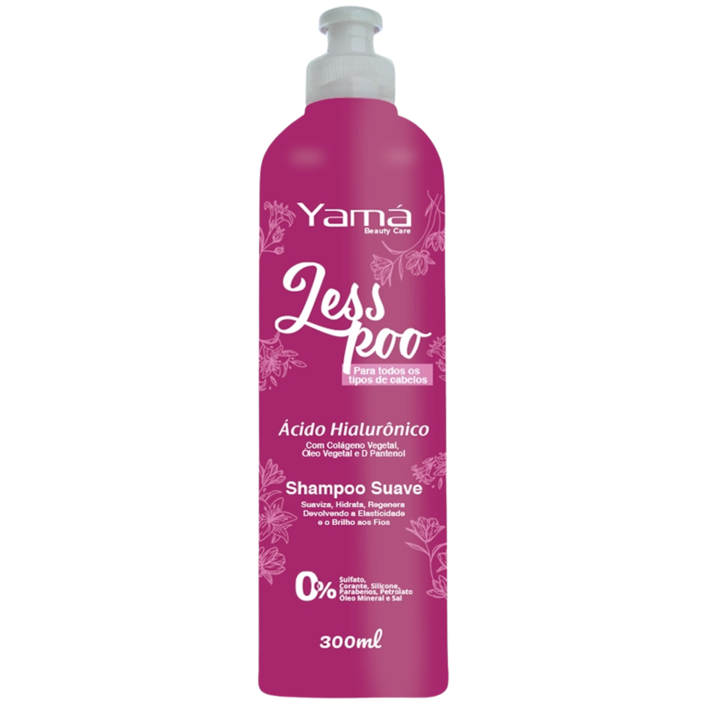 [7896150024606] Shampoing Doux - Less Poo Acide Hyaluronique - Yamá 300ml