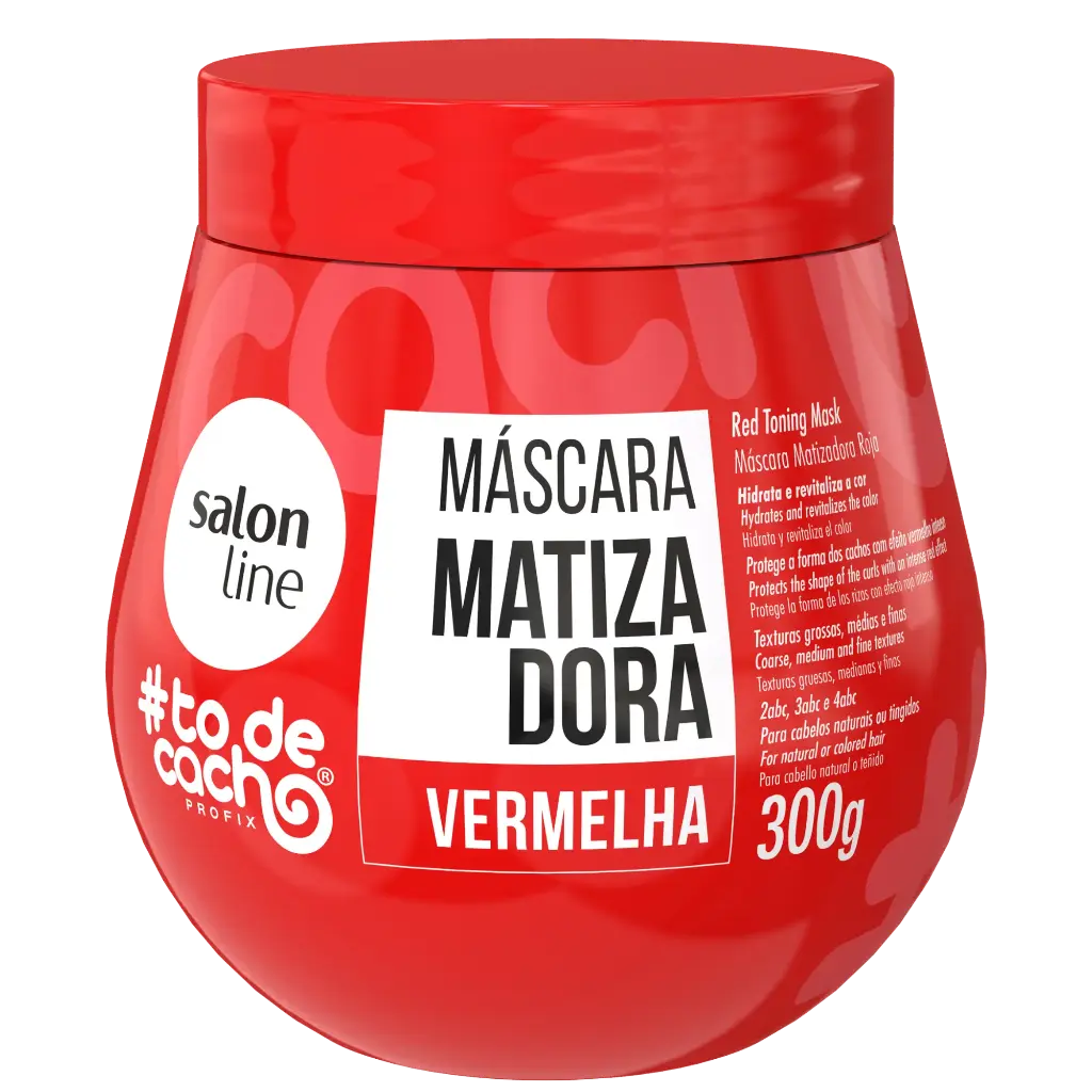 [7908458320806] Masque Capillaire - #To de Cacho - Rehausse et Intensifie les Tons Rouges - Salon Line 300g