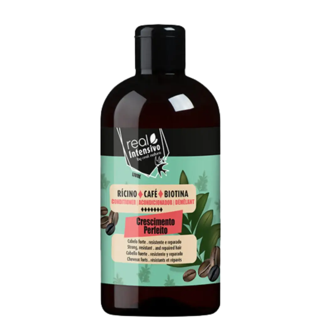 [5600493409561] Après-shampooing "Crescimento Perfeito - Ricin, Café, Biotine" Real Natura 300ml