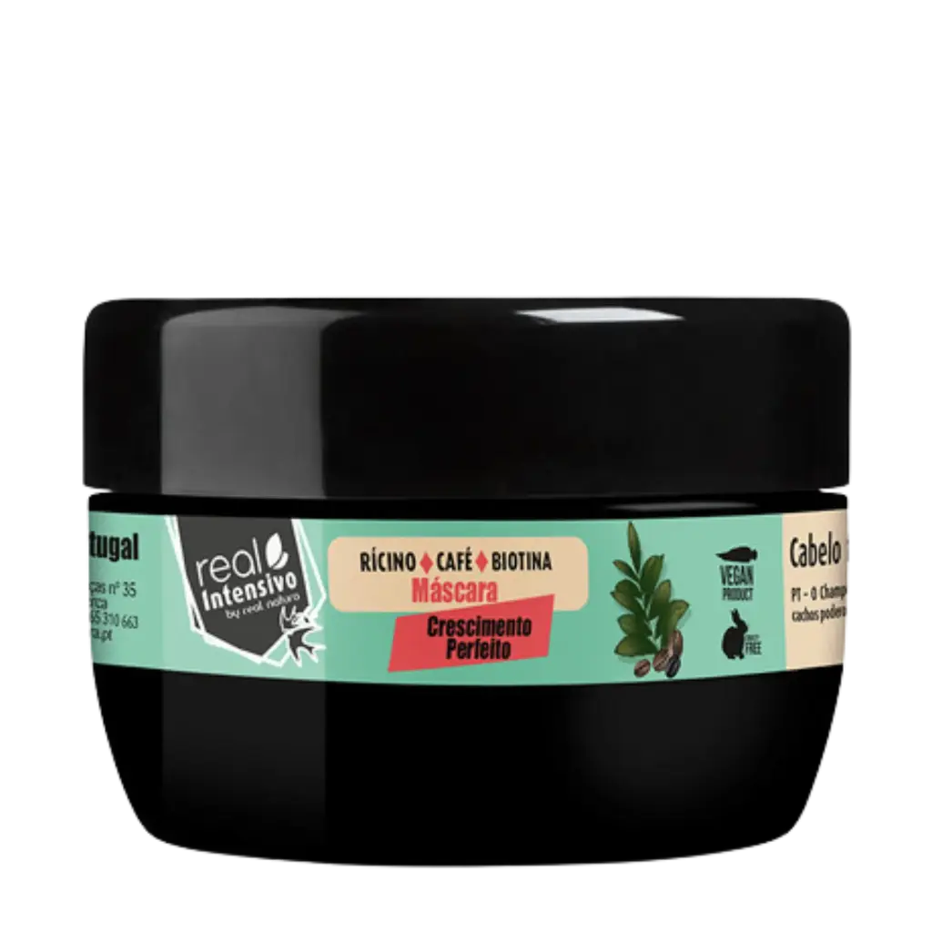 [5600493409578] Masque "Crescimento Perfeito - Ricin, Café, Biotine" Real Natura 350ml