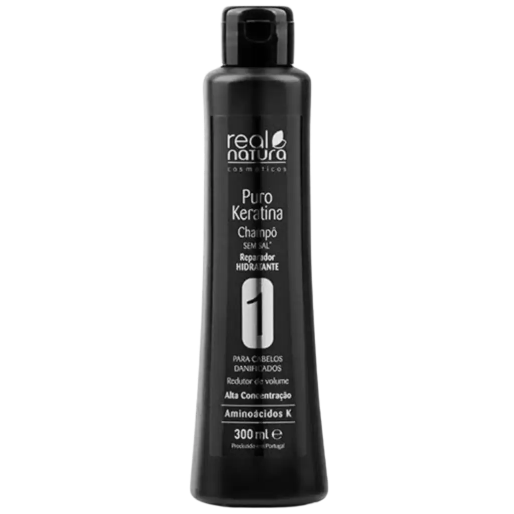 [5600493403934] Champô sem sal com Aminoácidos - Puro Keratina - Real Natura 300ml 