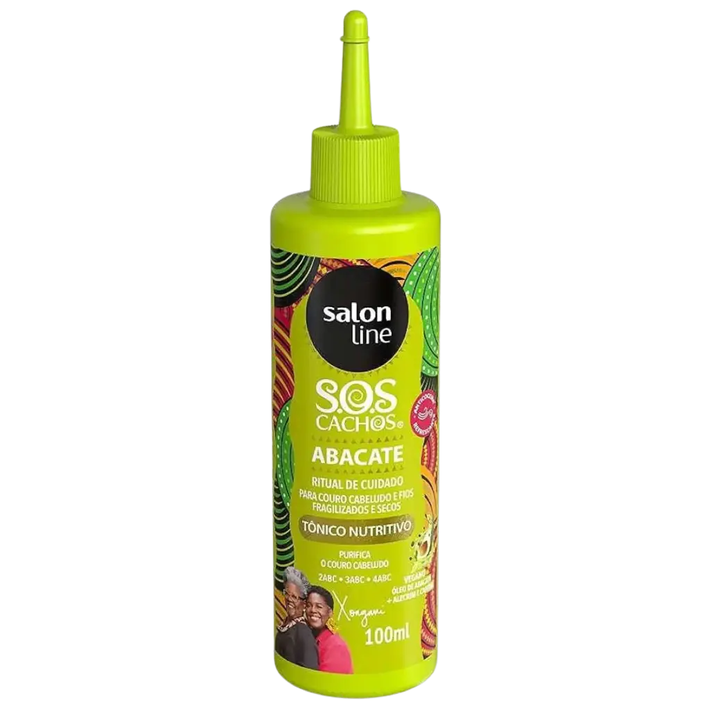 [7908458305391] Tonique Capillaire - SOS Boucles Avocat - Renforce et Nourrit les Boucles - Salon Line 100ml