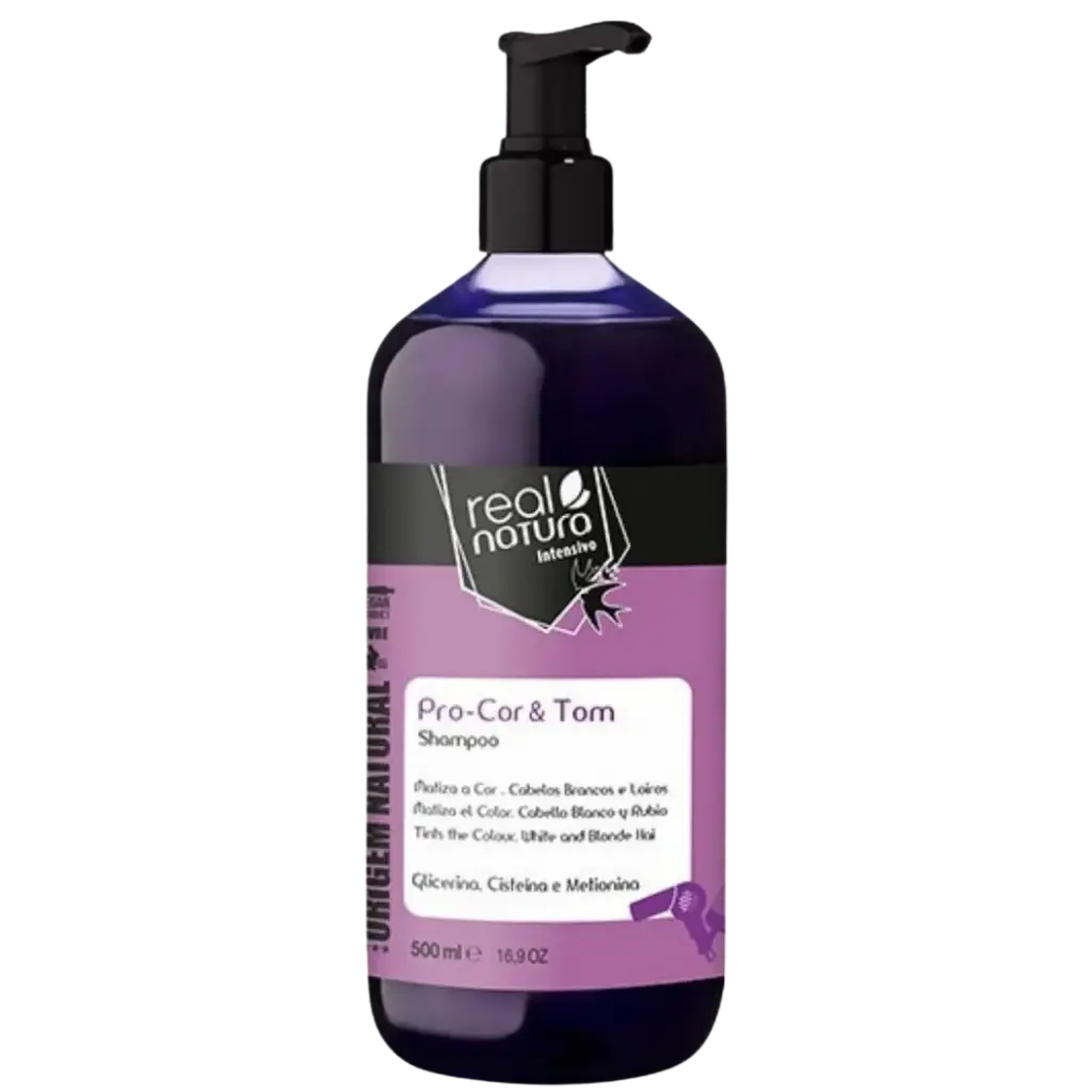 [5600493405525] Shampooing Déjaunissant - Pro-Cor & Tom - Real Natura 500ml