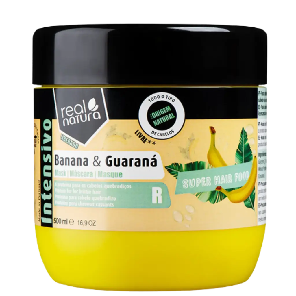 [5600493409257] Máscara de Reparação para Cabelos Loiros - Pro-Loiro Reparação - Camomila e Proteína de Trigo" Real Natura 500ml