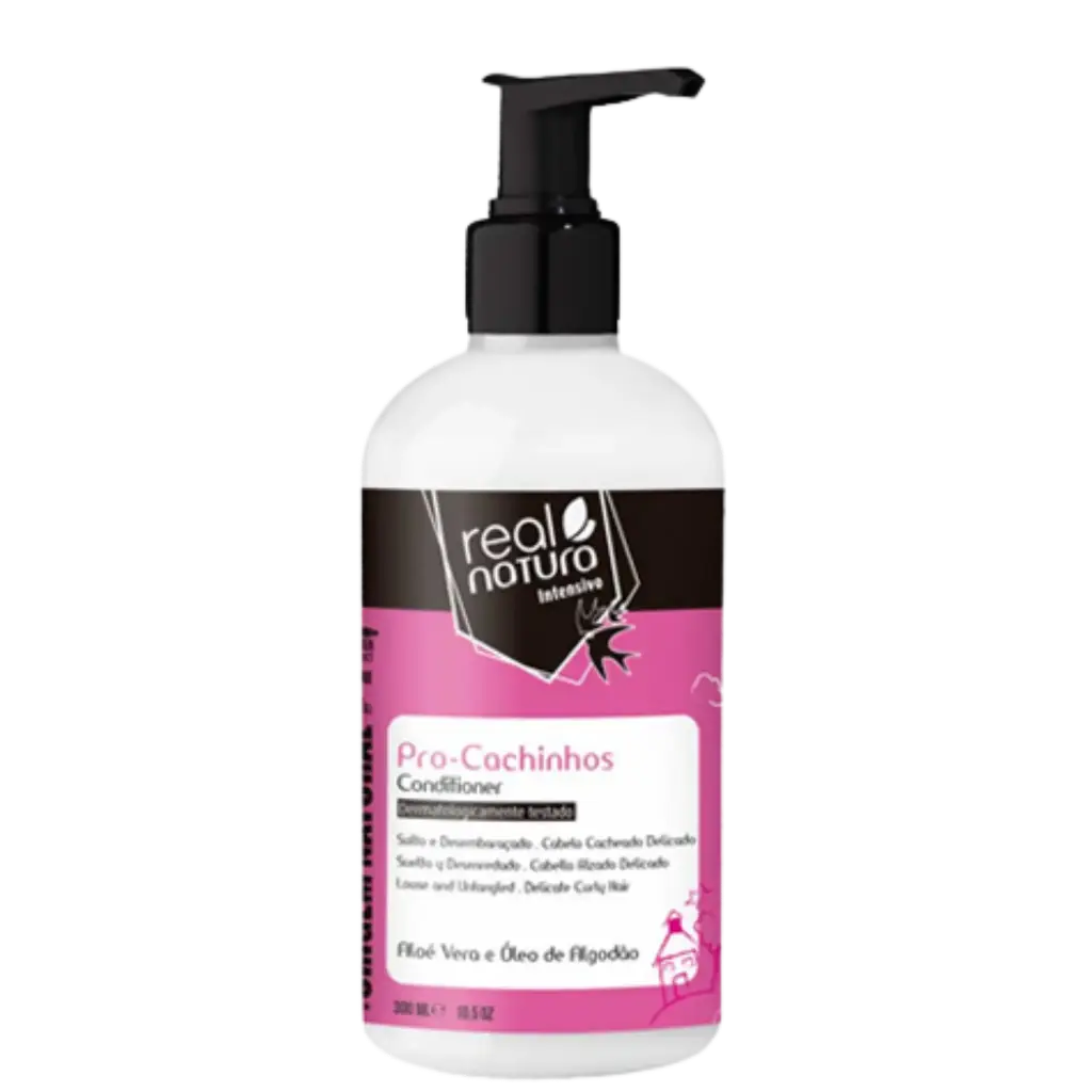 [5600493410130] Condicionador Infantil - Pro-Cachinhos - Óleo Vegetal de Algodão - Real Natura 300ml
