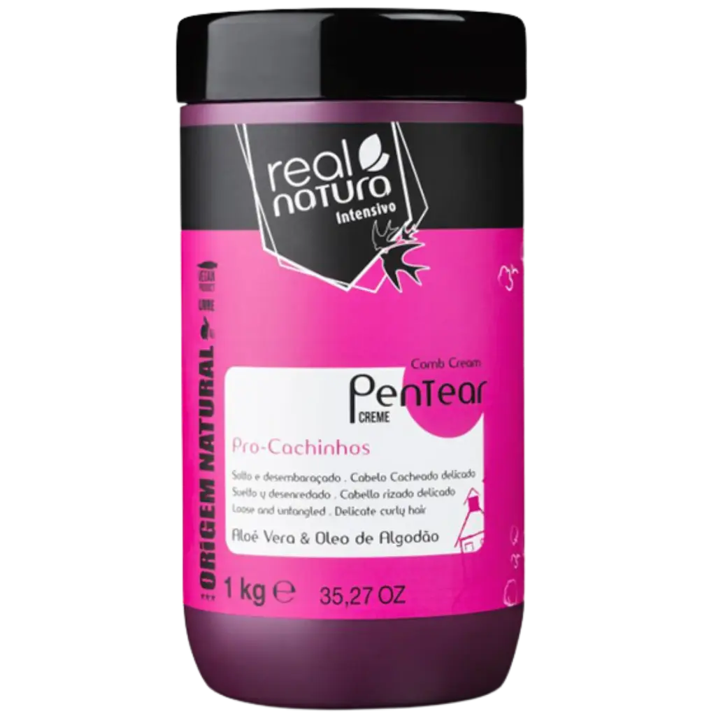 [5600493410048] Creme de Pentear  Infantil - Pro-Cachinhos - Óleo Vegetal de Algodão - Real Natura 1kg