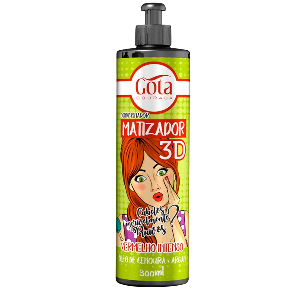 [7897158724864] Máscara Matizadora - Vermelho Intenso - Gota Dourada 300ml