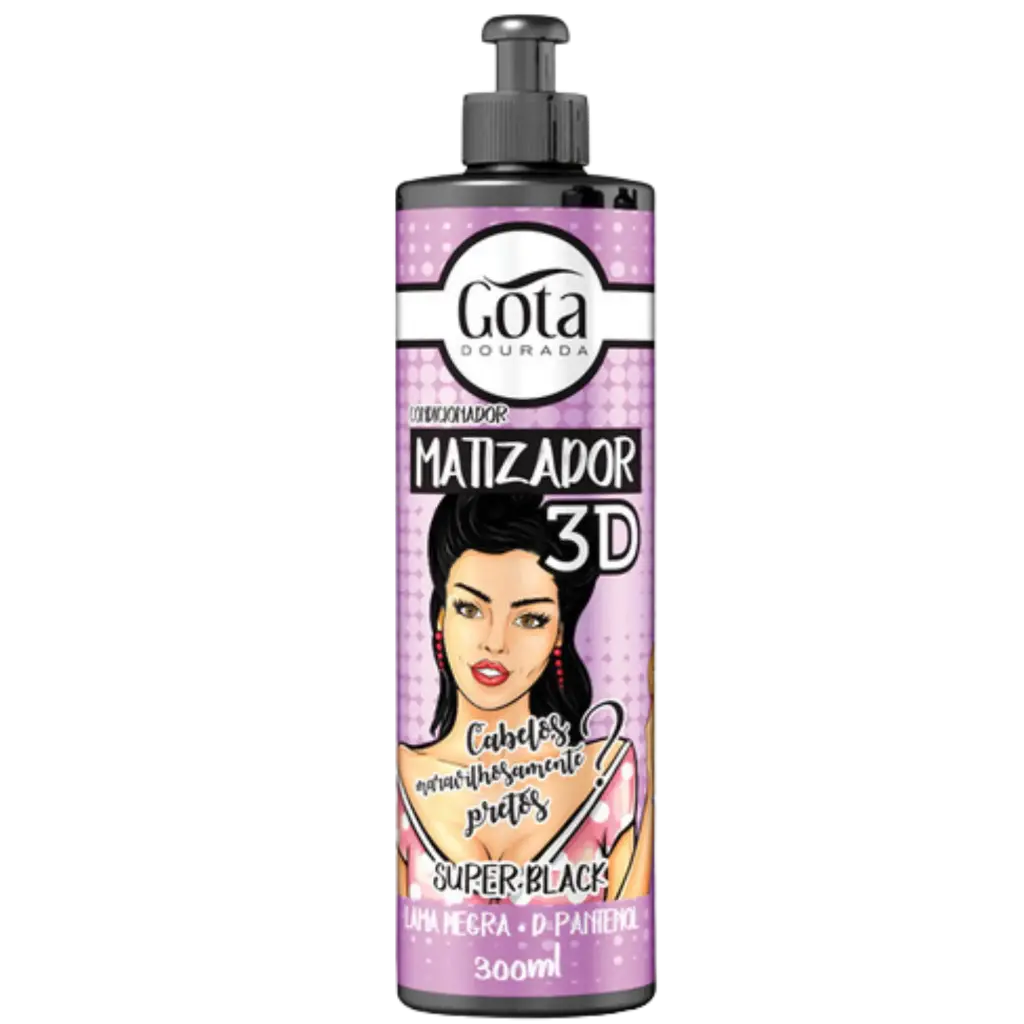 [7897158724840] Masque Colorant - Super Black - Gota Dourada 300ml