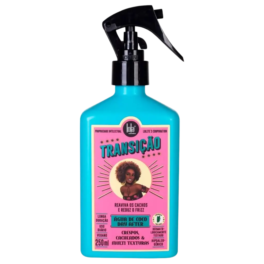 [7899572810864] Spray Raviveur de Boucles - Eau de Coco - Transição - Lola 250ml