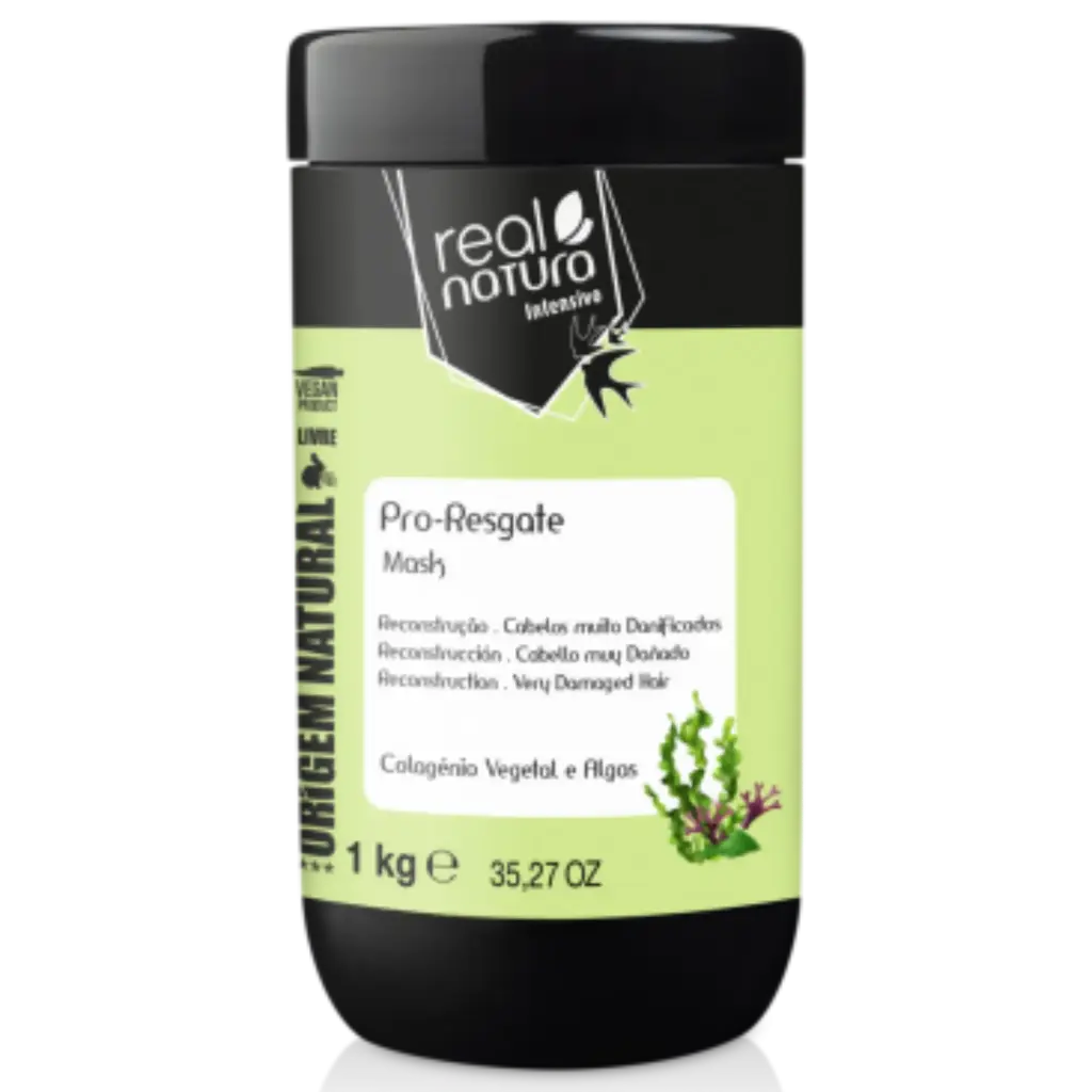 [5600493409226] Máscara Reconstrutora - Spirulina e Alga Chlorella - Pro-Resgate - Real Natura 1kg