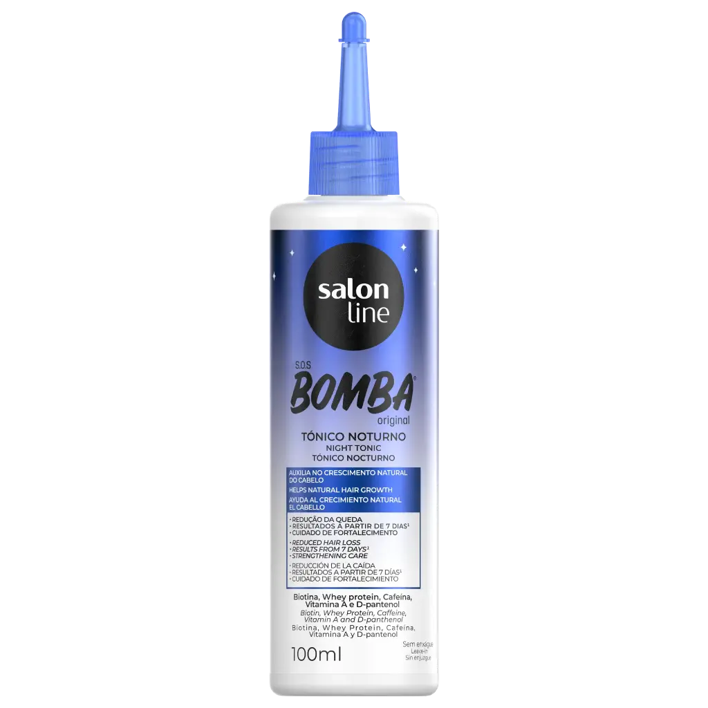 [7908458325696] Tónico Noturno para Crescimento Capilar - SOS Bomba original - Salon Line 100ml