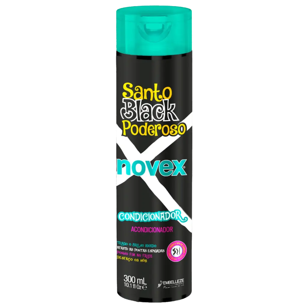 [876120003753] Moisturizing Conditioner - Santo Black Poderoso - Novex 300ml