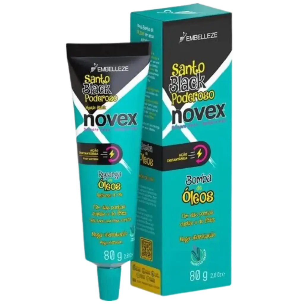 [7896013503316] Oil Boost - Santo Black Poderoso - Novex 80g