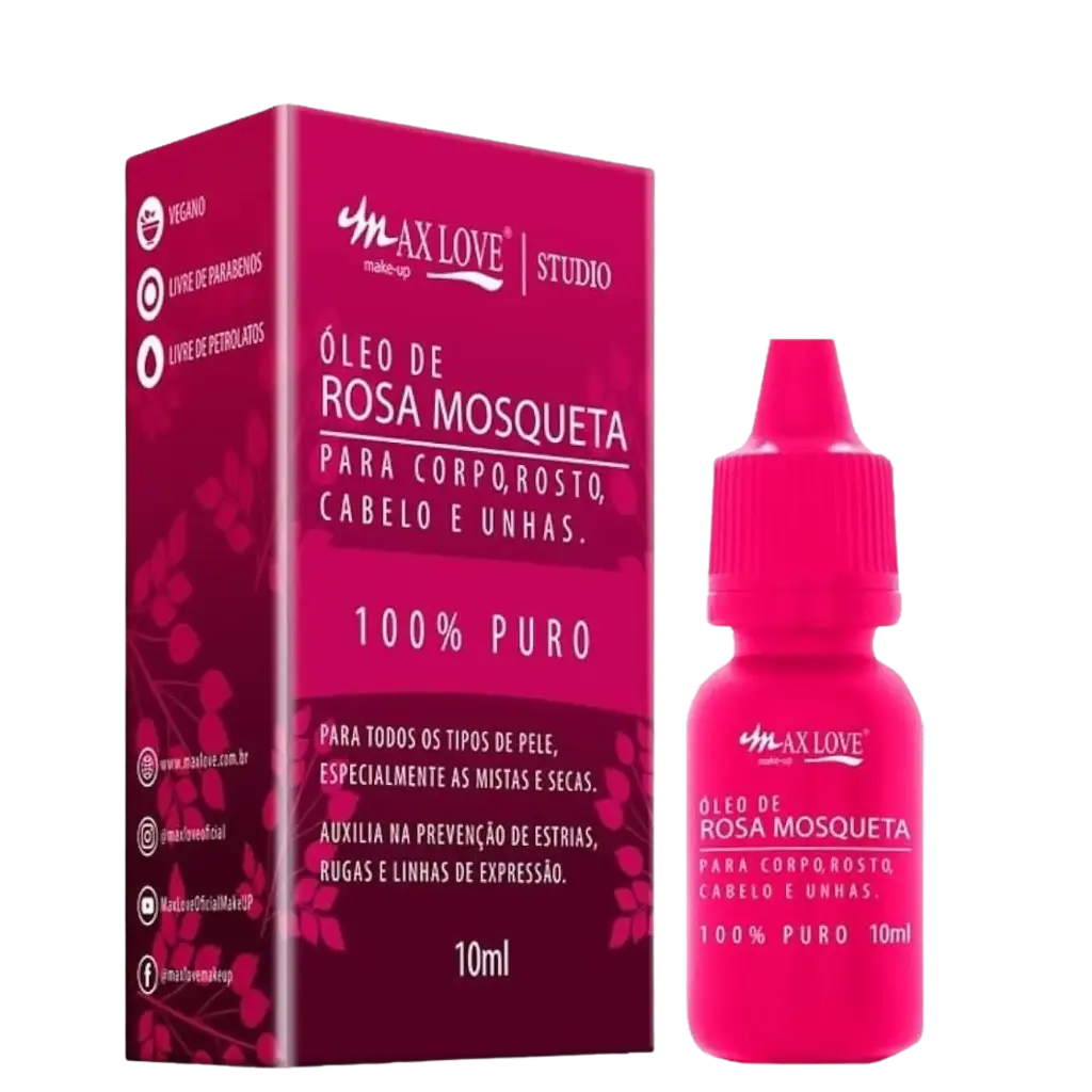 [7908240512518] Huile de Rose Musquée 100% Pure - Max Love Studio 10ml