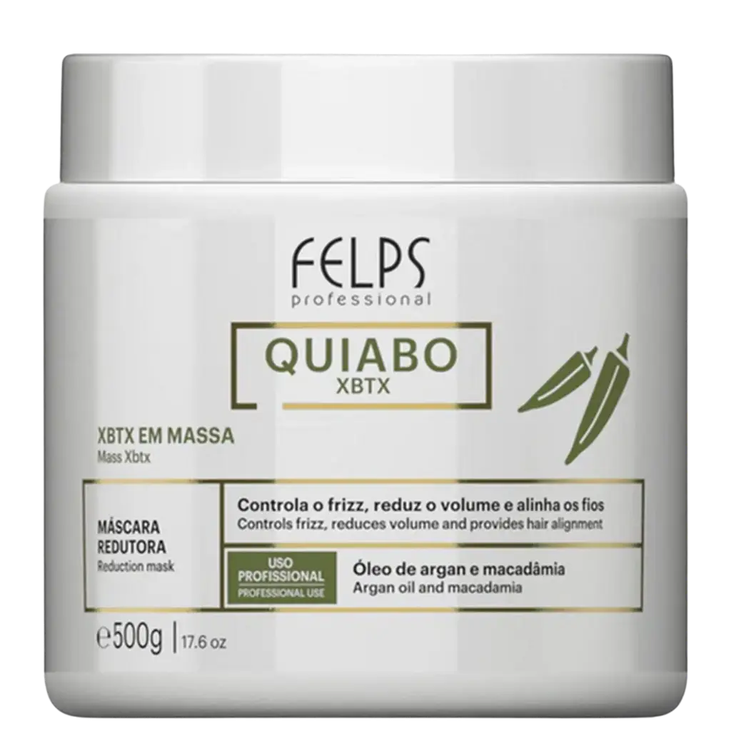 [7898955638781] Botox Tradicional - Quiabo - Mass XBTX Argan Macadamia - Felps 500g