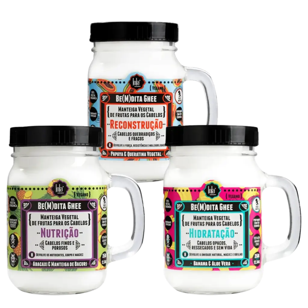 [cronograma-lola] Hair Schedule Kit - Be(m)dita Ghee - Lola Cosmetics 3x350g