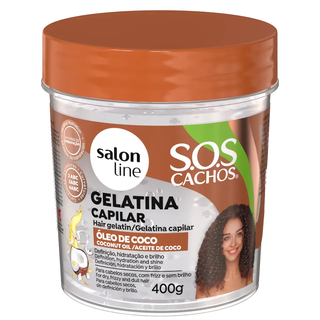[7908458325412] Gelée Hydratants - SOS Cachos Coco - Salon Line - 400g