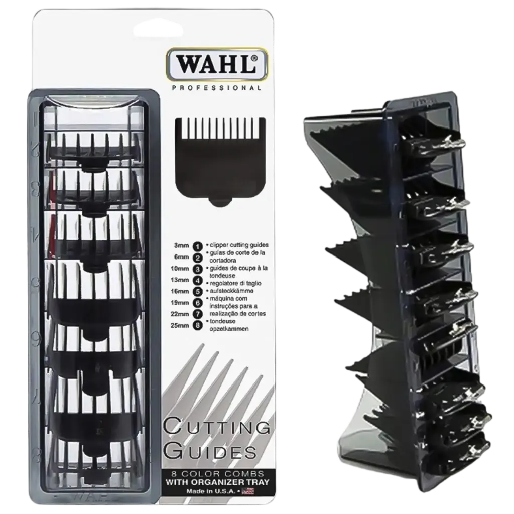 [5037127006641] Wahl Set x6 Cuttin Guides Noir Compatible with all WAHL clippers