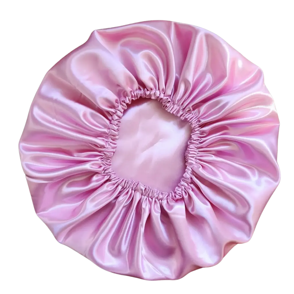 Bonnet en satin anti-frisottis - Fait à la main - Double face en satin - Grandes tailles