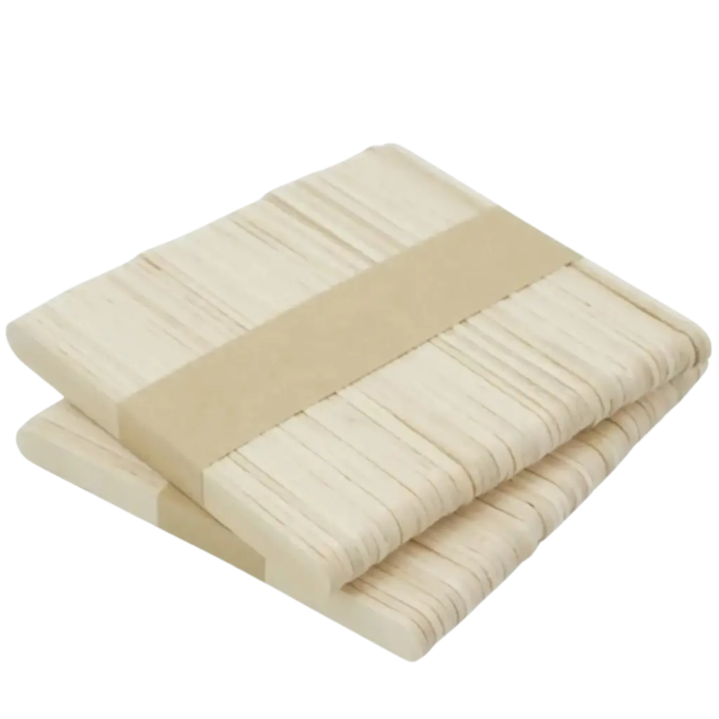 [A190076A] Wooden upper lip hair removal spatula 11cm, 100 units