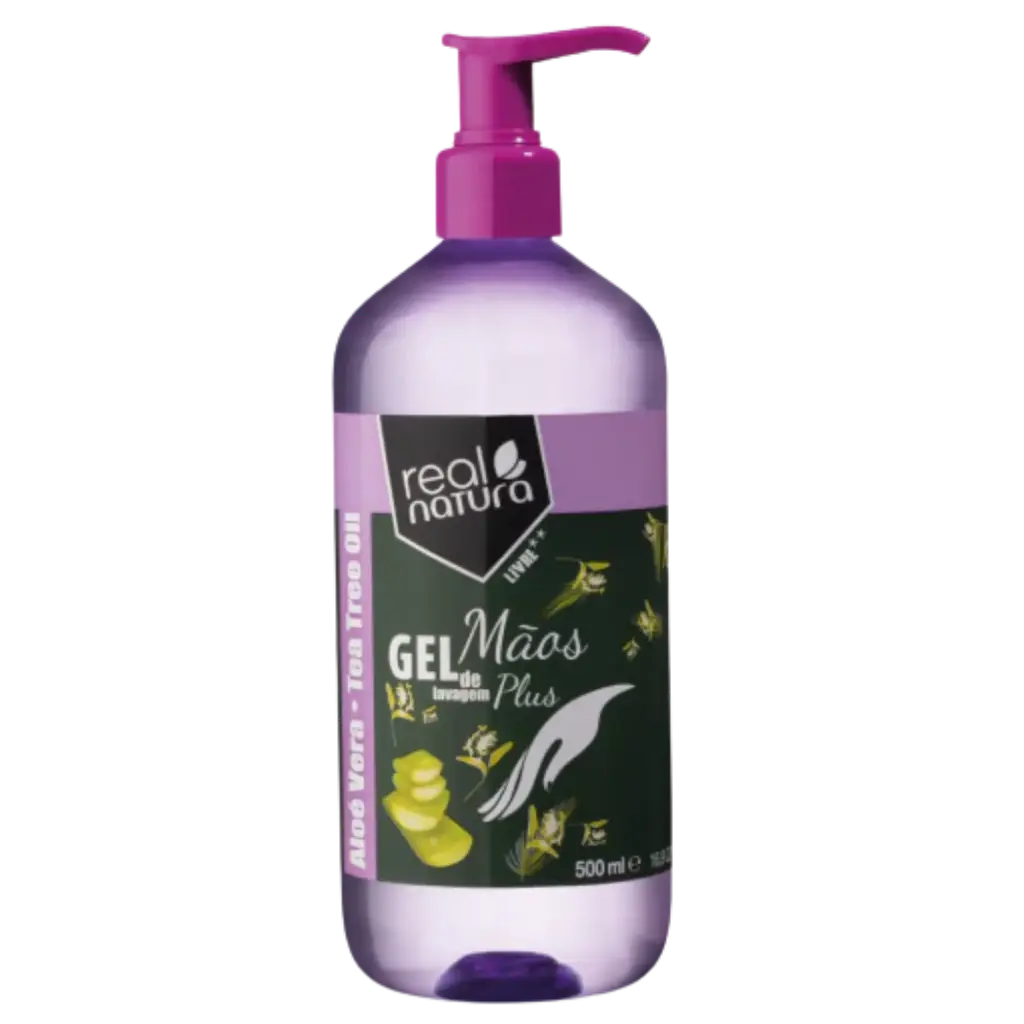 [5600493406461] Moisturizing Hand Wash Gel - with aloe vera and tea tree oil - Real Natura 500ml