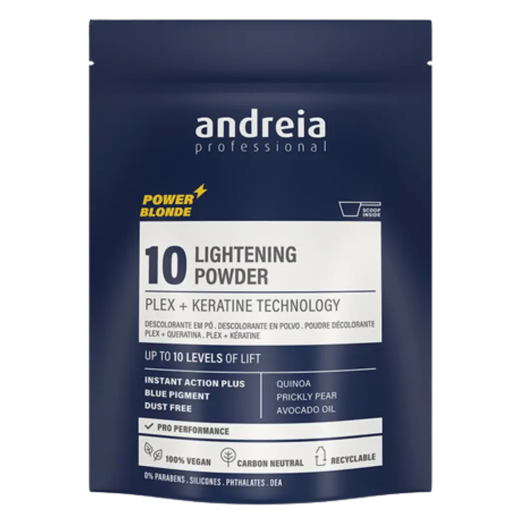 [5603927883302] Lightening Powder 10 - Plex + Keratin Technology - Power Blond - Andreia Professional  500g