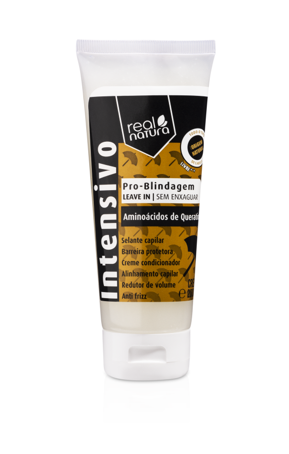 [5600493406775] Creme de Pentear Selante Capilar - Pro-Blindagem - Aminoácidos de Queratina - Real Natura 200ml