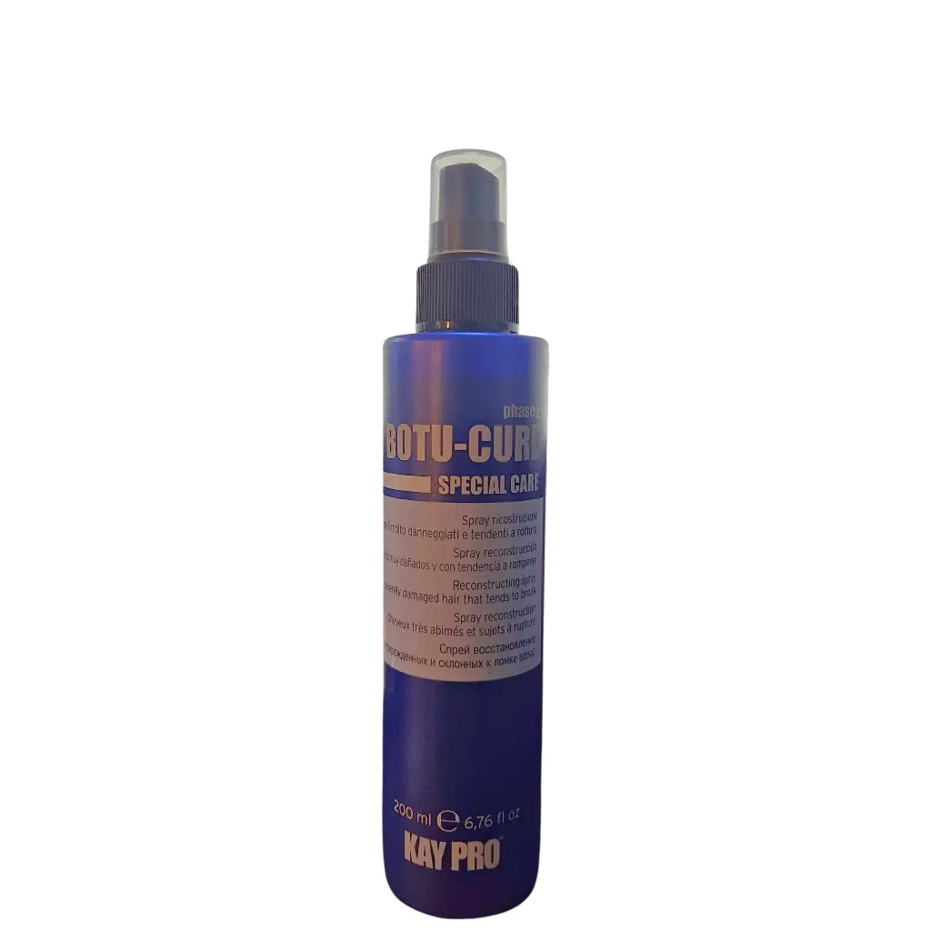 [8028483228713] Spray de Reconstrução Profissional - Botu-Cure Fase 2 - Reparação Intensiva para Cabelos Muito Danificados e Quebradiços - KayPro 200ml