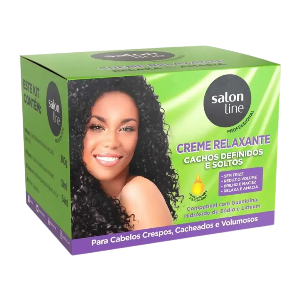 Professional Relaxing Cream - Defined & Loose Curls - Coconut & Hazelnut - Salon Line - 200g